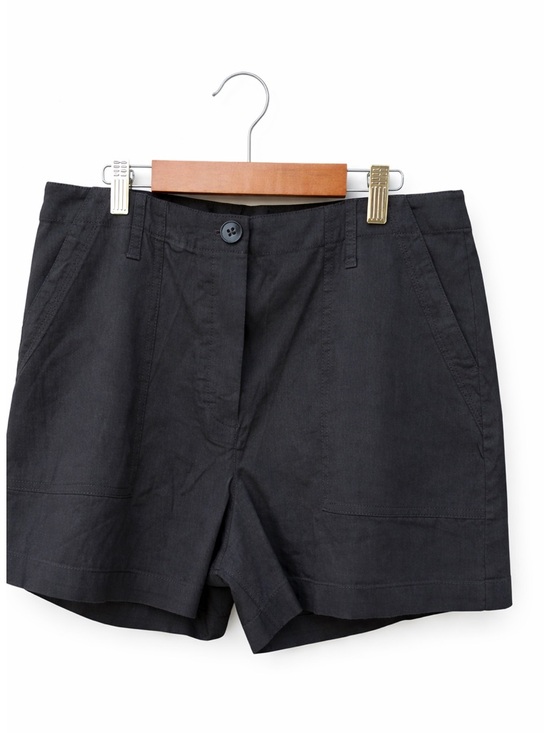 Theory Pants - Theory Linen Shorts Black size 8